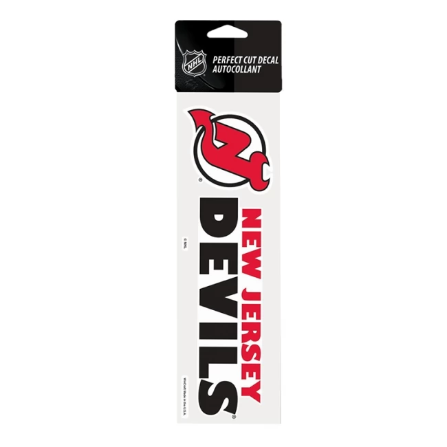 Samolepka 25 x 7,5 NJD Perfect Cut Decal TEAM New Jersey Devils