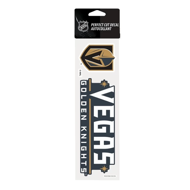 Samolepka 25 x 7,5 VEG Perfect Cut Decal TEAM Vegas Golden Knights