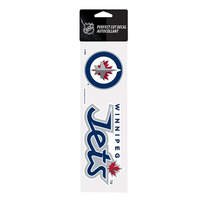 Samolepka 25 x 7,5 WIN Perfect Cut Decal TEAM Winnipeg Jets