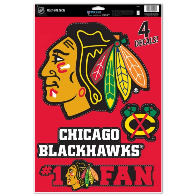 Set samolepek CHI Multi Use Decal Chicago Blackhawks