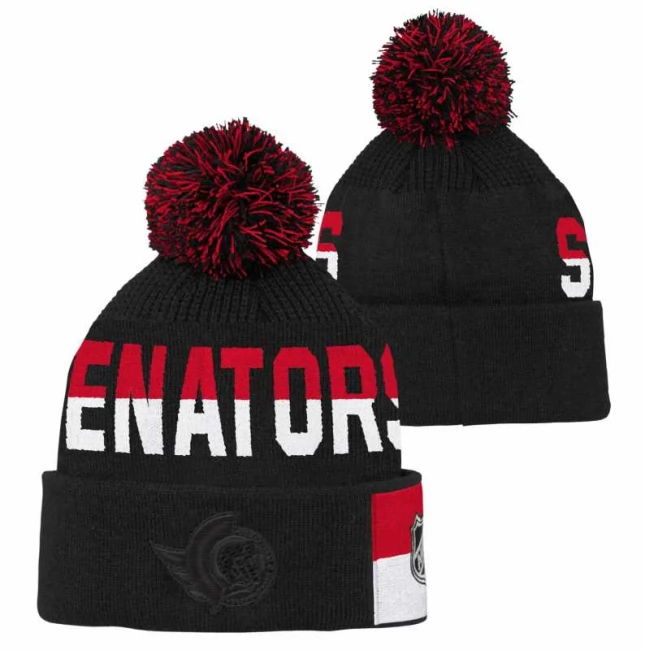 Kulich dětský OTT Face-Off Jacquard Knit Ottawa Senators