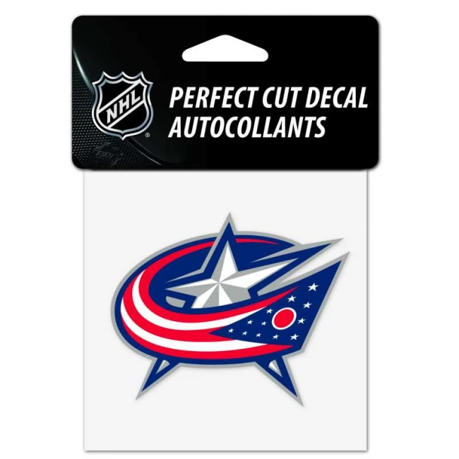 Samolepka CBJ Perfect Cut Decal logo Columbus Blue Jackets