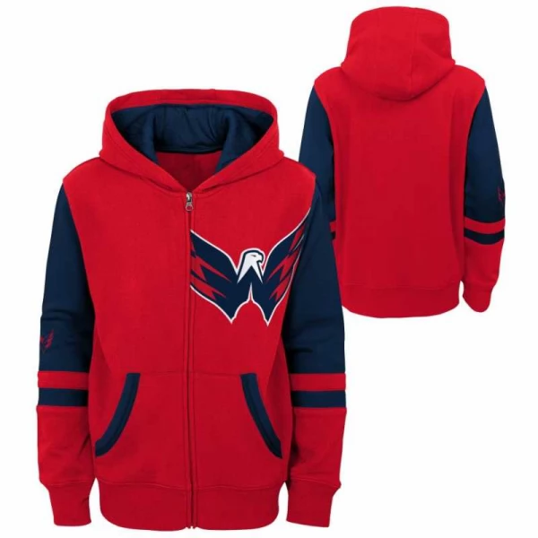 Mikina dětská WAS Faceoff Full Zip Fleece Washington Capitals