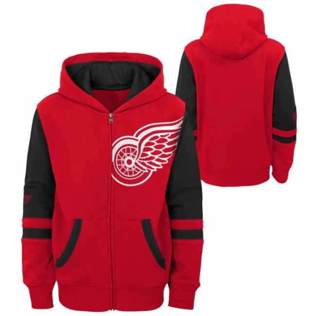 Mikina dětská DET Faceoff Full Zip Fleece Detroit Red Wings