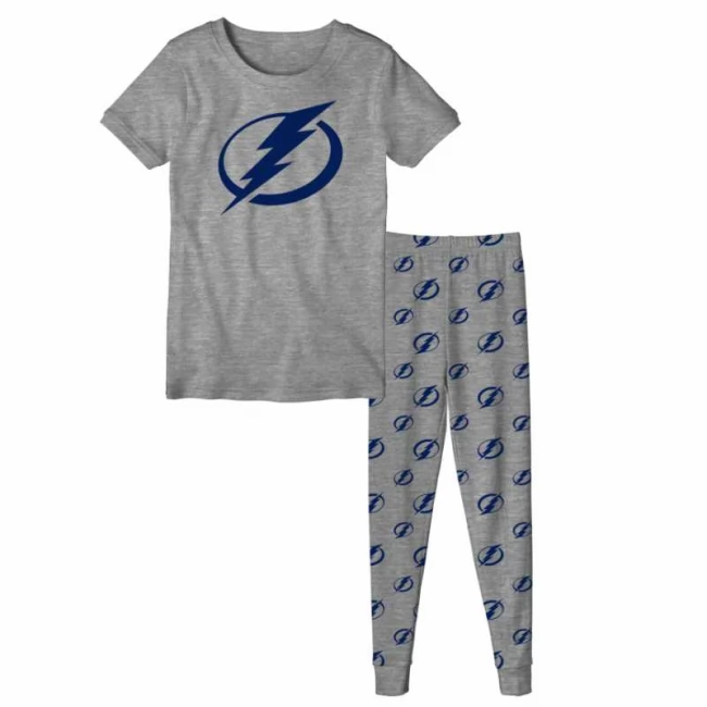 Pyžamo dětské TBA SS Tee and Pant Sleep Set Tampa Bay Lightning