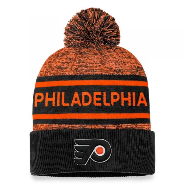 Kulich PHI 23 Authentic Pro Rink Heathered Cuffed Pom Knit Philadelphia Flyers