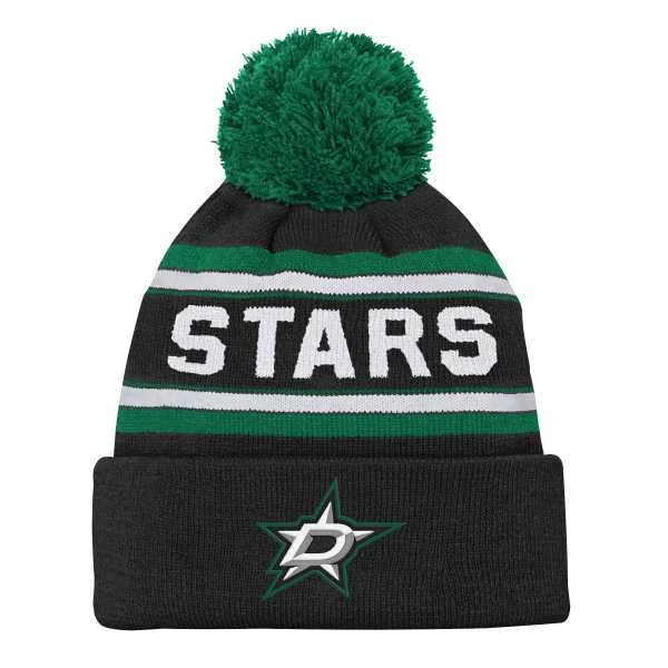 Kulich Junior DAL Jacquard Cuffed Knit With Pom Dallas Stars