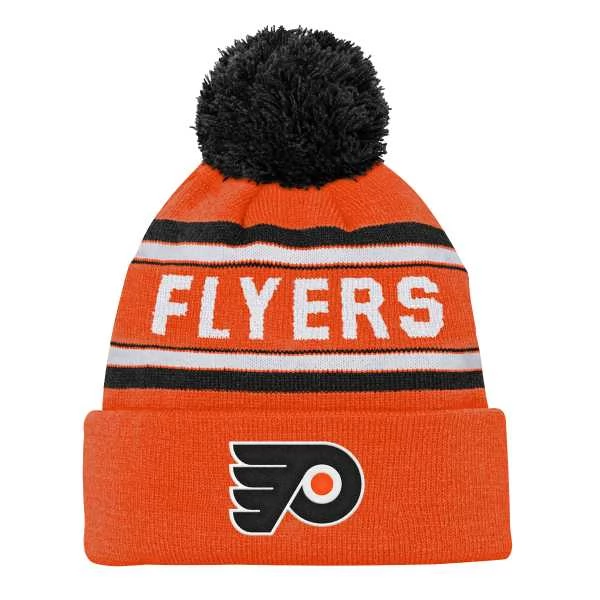 Kulich Junior PHI Jacquard Cuffed Knit With Pom Philadelphia Flyers