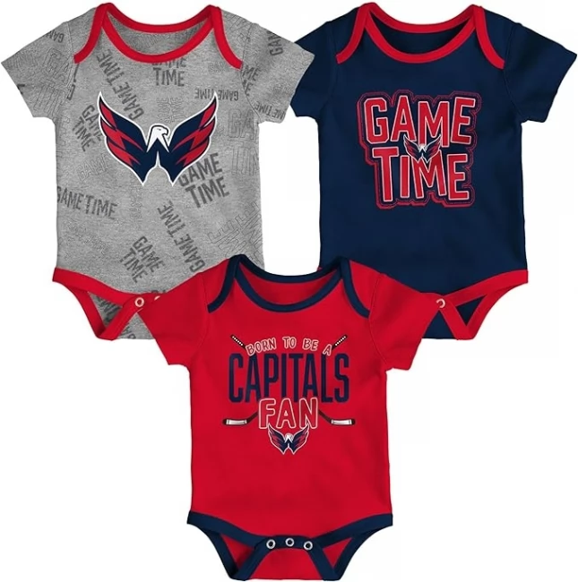 Baby Set Body WAS Born to be 3-piece S/S Washington Capitals