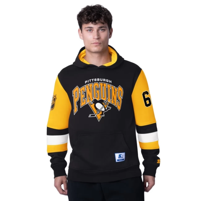 Mikina pánská PIT End Zone fleece hoodie Pittsburgh Penguins