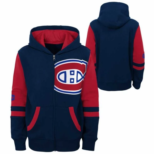 Mikina young adult MON Faceoff Full Zip Fleece Montreal Canadiens