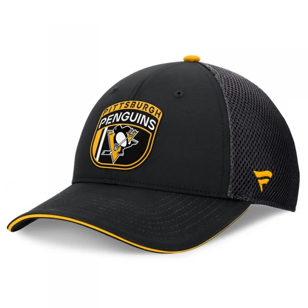 Kšiltovka PIT 24 Authentic Pro Draft Structured Trucker Pittsburg Penguins