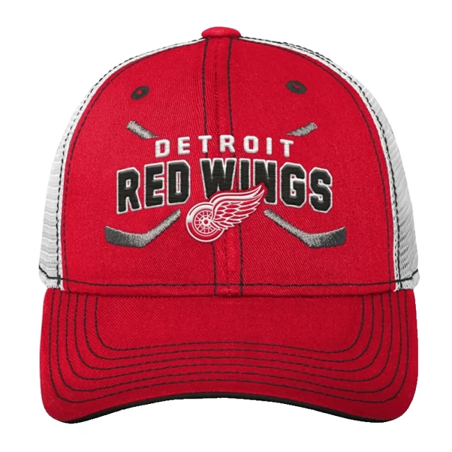 Kšiltovka youth DET lockup meshback adjustable Detroit Red Wings